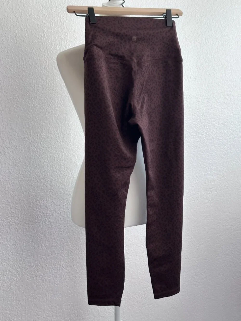Balance Collection Leopard Print Leggings | High Waisted Burgundy | Size Small - Picture 6 of 6